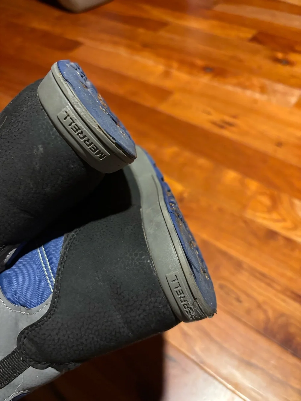 Merrell Kids Black and Blue Winter Boots
